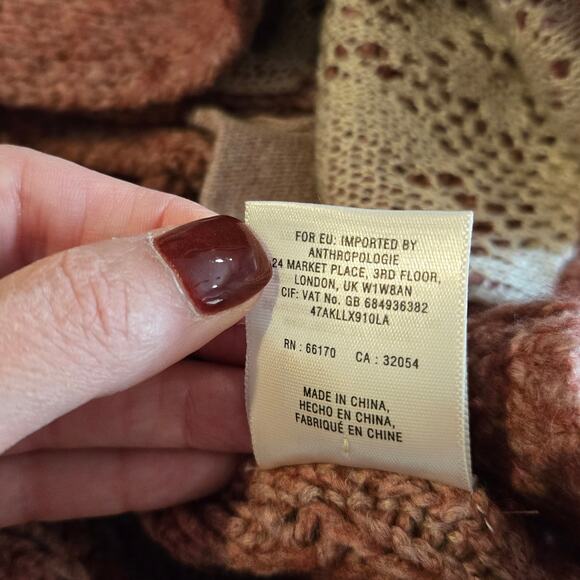 Sleeping on Snow Anthropologie Bondurant Sherpa cardigan wrap sz L - Picture 8 of 8